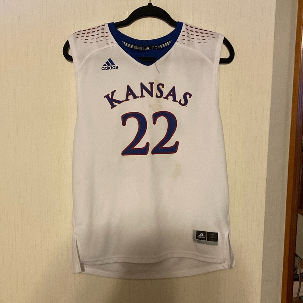 Adidas, Kansas number 22 jersey shirt